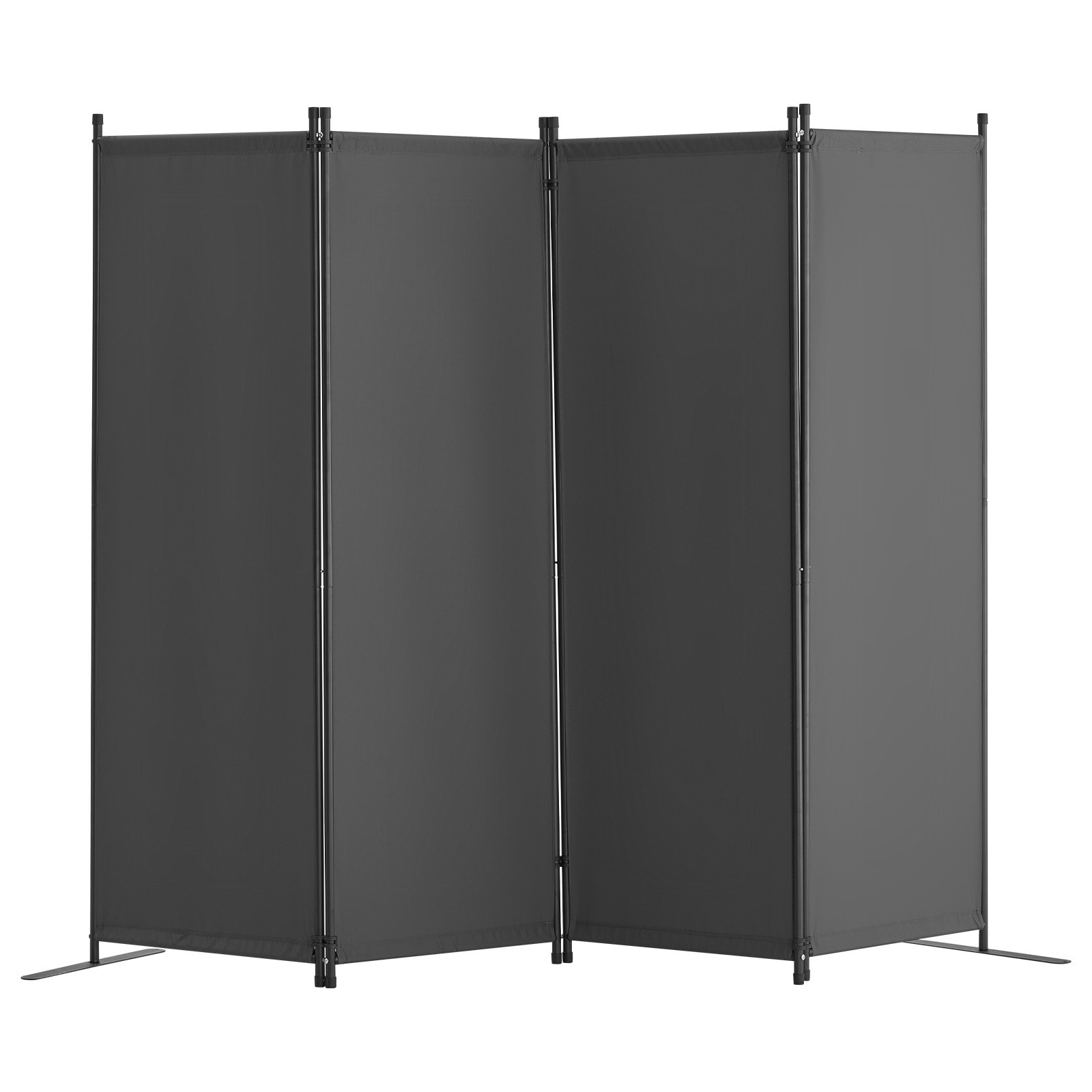 Fabric 4-panel Room Divider & Folding Privacy Screen For Home Office_voghion.com